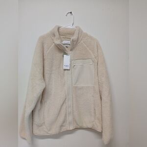 Goodfellow & Co , Men's Zip-up Fleece Sweatshirt Goodfellow & Co Cream Size L